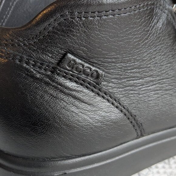 Ecco Soft 7 Black Smooth Leather Bootie Size 39 - Picture 7 of 15